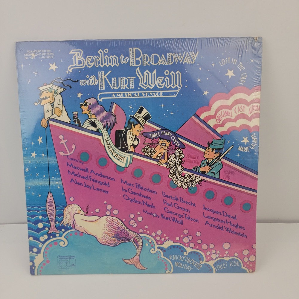 Berlin to Broadway with Kurt Weill Original Cast 2-LP Vinyl Record PAS-4000 New